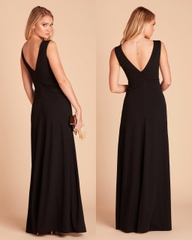 Đầm maxi cổ V Birdy cộc tay bigsize xẻ tà