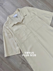 Đầm somi Rack túi ngực bigsize form suông