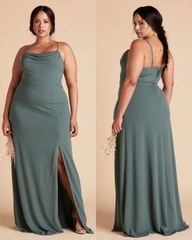 Đầm tiệc Birdy maxi cổ đổ xẻ tà bigsize
