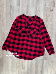 Áo somi caro torrid bigsize vạt bầu