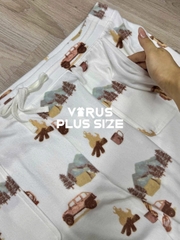 Bộ dài Natural henley bigsize xuất xịn