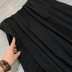 Chân váy Primark midi dù xếp ly lưng thun bigsize xuất xịn