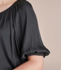 Áo lụa tay phồng Preview bigsize