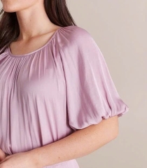 Áo lụa tay phồng Preview bigsize
