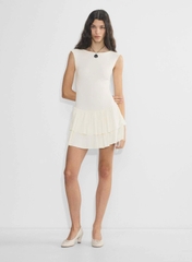 Đầm cộc tay wilfred aritzia tùng bèo bigsize