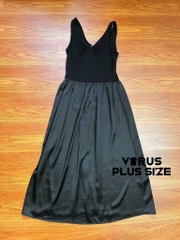Đầm dây Primark tùng phối lụa Bigsize