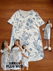 Đầm mặc nhà Primark thun mát mềm mịn bigsize