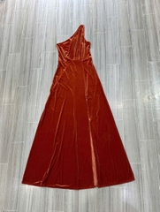 Đầm nhung lệch vai Birdy maxi xẻ tà bigsize
