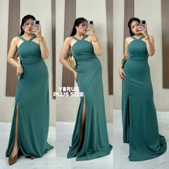 Đầm tiệc Birdy maxi cổ yếm bigsize xẻ tà