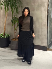 Cardigan uni thun lưới thoáng mát xuất xịn