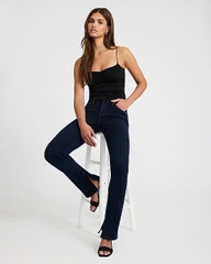 Quần Jeans exp flare xẻ gấu bigsize xuất xịn (B7)