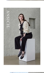 Quần tây suông Ansich bigsize lưng thun co giãn chất dày dặn đứng dáng