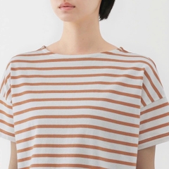 Áo thun sọc muji cotton basic bigsize
