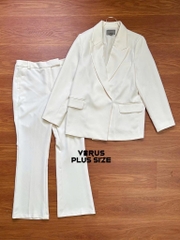 Set Tây River Blazer Mix Quần Loe Bigsize