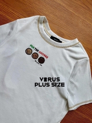 Top tee F21plus áo thun gân co giãn bigsize(4309)