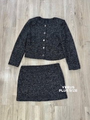 Set tweed xoài mng sang xịn bigsize (tách lẻ)