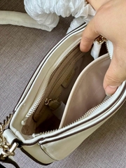 Túi Xách DKNY Hình Hộp Monogram Nâu Xuất Xịn