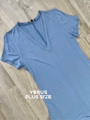 Jumsuit fashion thun cổ v bigsize