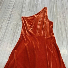 Đầm nhung lệch vai Birdy maxi xẻ tà bigsize