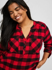 Áo somi caro torrid bigsize vạt bầu