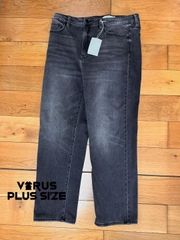 Quần jeans Carly ống đứng đen wax xuất xịn bigsiZe(carlyqj)