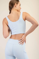 Áo dây thể thao Rae Mode cổ tim thun gân bigsize xuất xịn