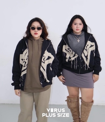 Áo khoác zip BDG zip xuất xịn bigsize