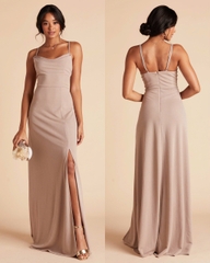 Đầm tiệc Birdy maxi cổ đổ xẻ tà bigsize