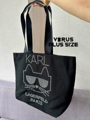 Túi tote Karl vải canvas xuất xịn