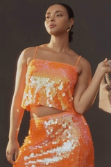 Áo dây anth sequin giả xà cừ bigsize