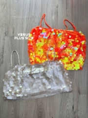 Áo dây anth sequin giả xà cừ bigsize