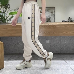 Jogger nỉ MLB sọc kem dày dặn xuất xịn bigsize