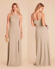 Đầm tiệc Birdy maxi cổ yếm bigsize xẻ tà