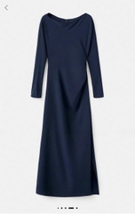 Đầm xoài mng cổ thuyền nhún eo bigsize xuất xịn