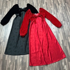Đầm Nhung Phối Lụa Oliver Bonas Xuất Xịn Bigsize