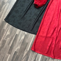 Đầm Nhung Phối Lụa Oliver Bonas Xuất Xịn Bigsize