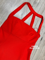 Đầm dây kiểu Urban xuất xịn bigsize