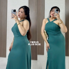 Đầm tiệc Birdy maxi cổ yếm bigsize xẻ tà