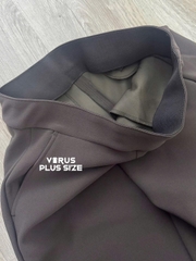 Quần tây suông Ansich bigsize lưng thun co giãn chất dày dặn đứng dáng