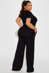 Jumsuit fashion thun cổ v bigsize