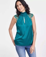 Áo lụa cổ lọ InC bigsize