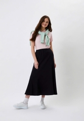 Chân váy un1 lưng thun bigsize cotton thoáng mát che khuyết điểm(hàng cắt tag)