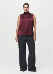 Áo cổ lọ Xoài mng lụa sang xịn bigsize