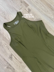Đầm balo xẻ tà Zella olive size L