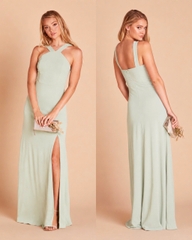 Đầm tiệc Birdy maxi cổ yếm bigsize xẻ tà