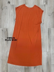 Đầm cộc tay Fashion plus thun mát mịn bigsize