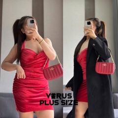 Đầm yếm nhung f21plus bigsize(5270)