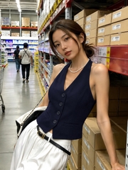 Áo gile cổ yếm xoài mng bigsize