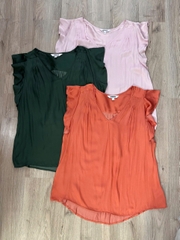 Áo lụa tay bèo Preview bigsize