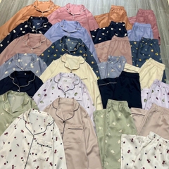 Bộ Pjm Gu lụa tay dài sang xịn bigsize (hàng cắt tag)